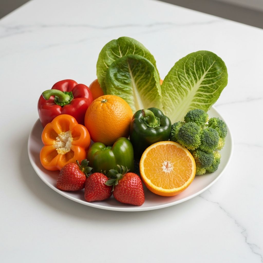 Fresh vegetables and fruits